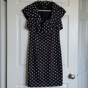 WHBM Sheath Dress Polka Dot Size 2